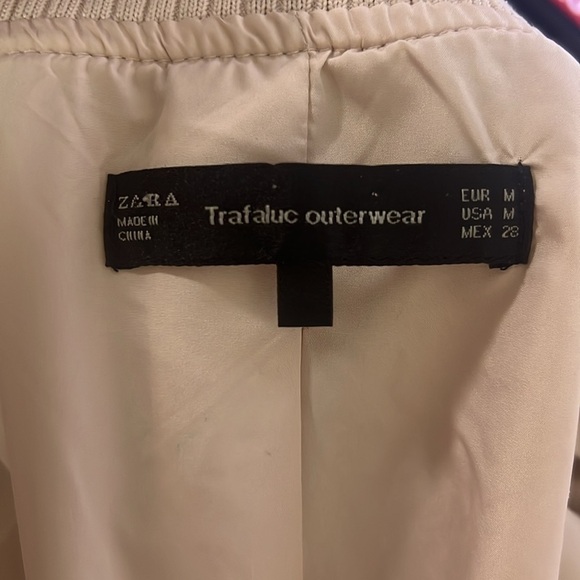 ZARA Trafaluc Outerwear Pearl Pink Jacket Medium - Picture 8 of 10